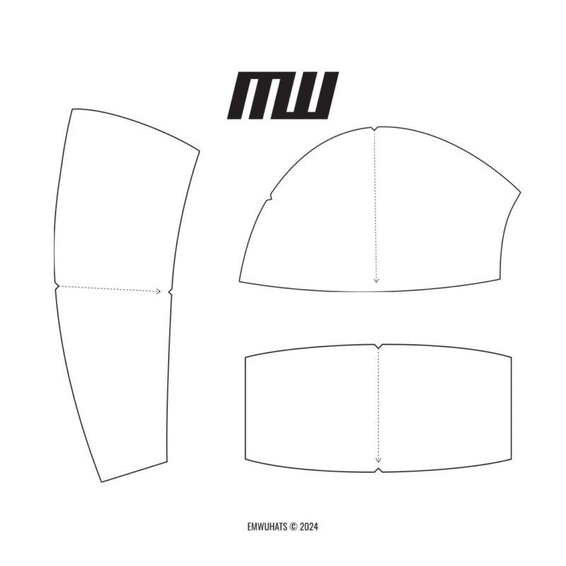 Wykrój czapki 5Panel